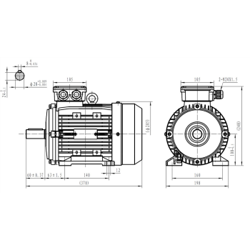 Silnik elektryczny 3kW 1400 obr/min. 100B3